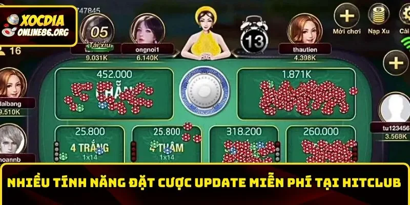 Nhiều tính năng cược được update miễn phí