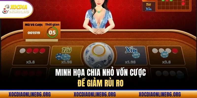 Minh họa chia nhỏ vốn cược để giảm rủi ro